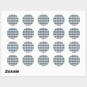 Aangepaste foto gepersonaliseerd ronde sticker (Vel)