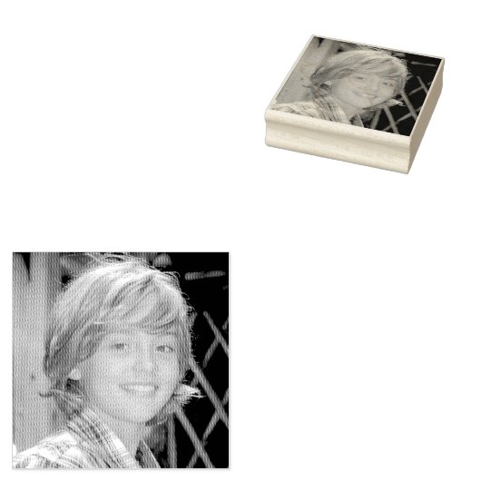 AANGEPASTE FOTO GEPERSONALISEERD RUBBER STEMPEL (Gestempeld)