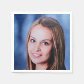 Aangepaste foto gepersonaliseerd servet (Voorkant)