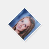 Aangepaste foto gepersonaliseerd servet (Hoek)