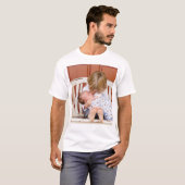 Aangepaste foto gepersonaliseerd  t-shirt (Voorkant volledig)