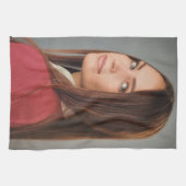 Aangepaste foto gepersonaliseerd theedoek (Horizontaal)