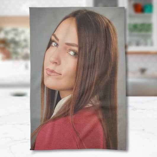Aangepaste foto gepersonaliseerd theedoek