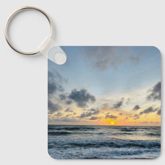 Aangepaste foto gepersonaliseerd Voeg uw eigen fot Sleutelhanger (Voorkant)