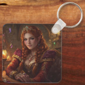 Aangepaste foto Gepersonaliseerd Voeg uw eigen fot Sleutelhanger (Achterkant)