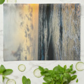 Aangepaste foto gepersonaliseerd Voeg uw eigen fot Theedoek (Gevouwen)