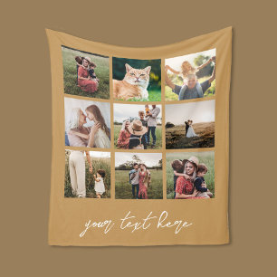 Aangepaste foto gepersonaliseerde Afbeelding colla Fleece Deken