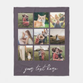 Aangepaste foto gepersonaliseerde Afbeelding colla Fleece Deken (Voorkant)