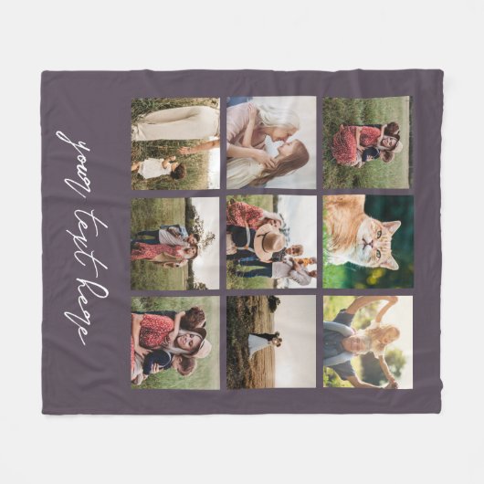 Aangepaste foto gepersonaliseerde Afbeelding colla Fleece Deken (Voorkant (Horizontaal))