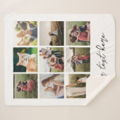 Aangepaste foto gepersonaliseerde Afbeelding colla Sherpa Deken (Voorkant (horizontaal))