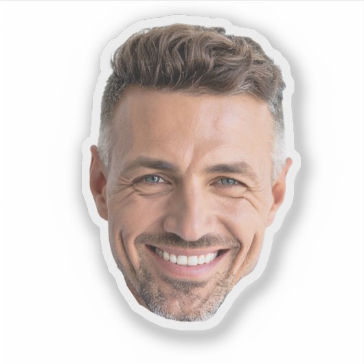 Aangepaste Foto Gepersonaliseerde Afbeelding Stick Sticker (Voorkant)