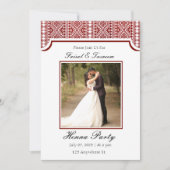 Aangepaste foto gepersonaliseerde Arabische Henna  Kaart (Voorkant)