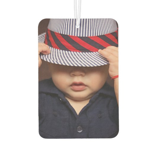 Aangepaste foto gepersonaliseerde auto luchtverfrisser (Achterkant)