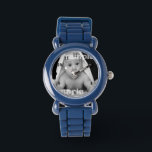 Aangepaste foto gepersonaliseerde een van een soor horloge<br><div class="desc">individuele polshorloge .. veel stijlen en kleuren om uit te kiezen .. mannen Vrouwen en kinderhorloges - selecteer gewoon uw optie uit de drop down .. personaliseren met uw eigen afbeelding / foto om het van u te maken .. met cijfers .. horloges van Ricaso</div>