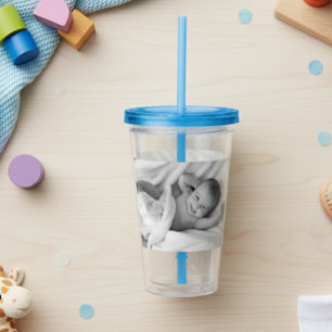 Aangepaste Foto Gepersonaliseerde Familie Baby Kin Acryl Drinkbeker