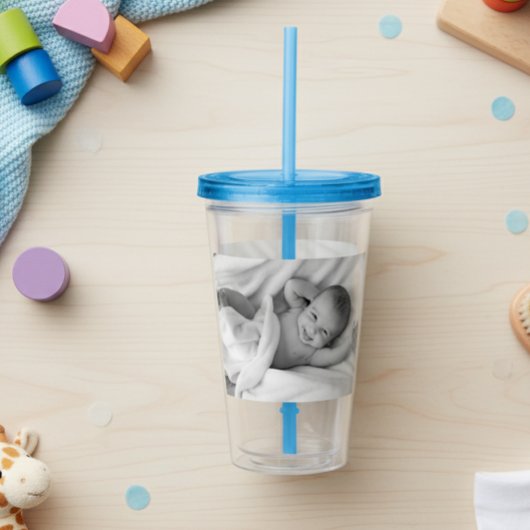Aangepaste Foto Gepersonaliseerde Familie Baby Kin Acryl Drinkbeker
