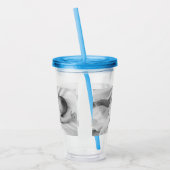 Aangepaste Foto Gepersonaliseerde Familie Baby Kin Acryl Drinkbeker (Links)