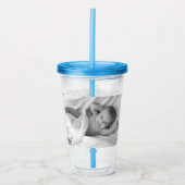 Aangepaste Foto Gepersonaliseerde Familie Baby Kin Acryl Drinkbeker (Voorkant)
