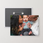 Aangepaste foto gepersonaliseerde familie button (Voorkant / Achterkant)