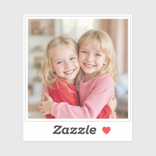 Aangepaste Foto Gepersonaliseerde Foto Vierkant St Sticker (Vel)