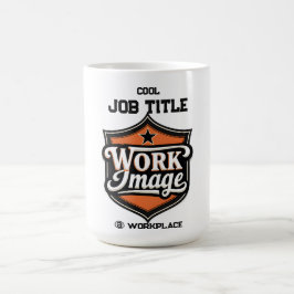 Aangepaste foto gepersonaliseerde functie en werkp koffiemok
