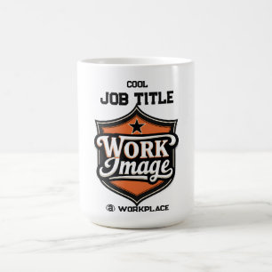 Aangepaste foto gepersonaliseerde functie en werkp koffiemok