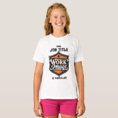 Aangepaste foto gepersonaliseerde functietitel en t-shirt (Voorkant volledig)