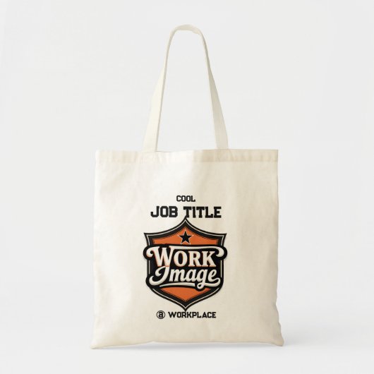 Aangepaste foto gepersonaliseerde functietitel en tote bag (Voorkant)