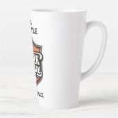 Aangepaste foto gepersonaliseerde functietitel & w latte mok (Rechts)