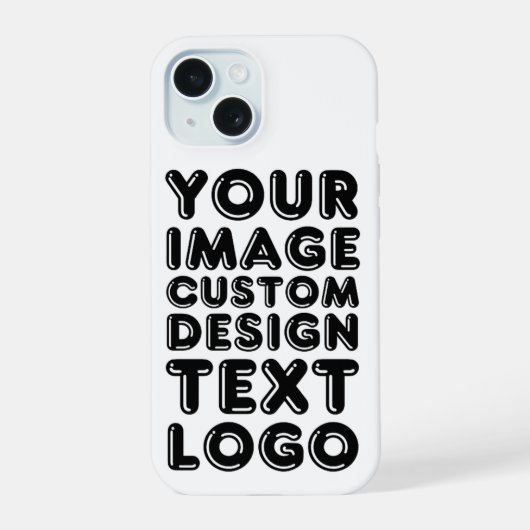 Aangepaste Foto Gepersonaliseerde Gift Telefoonhoe iPhone 15 Case (Achterkant)