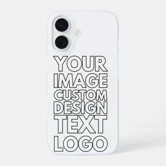 Aangepaste Foto Gepersonaliseerde Gift Telefoonhoe iPhone 16 Hoesje (Achterkant)