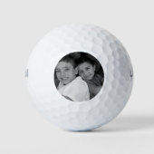 Aangepaste Foto Gepersonaliseerde Golf Bal Verjaar (Voorkant)