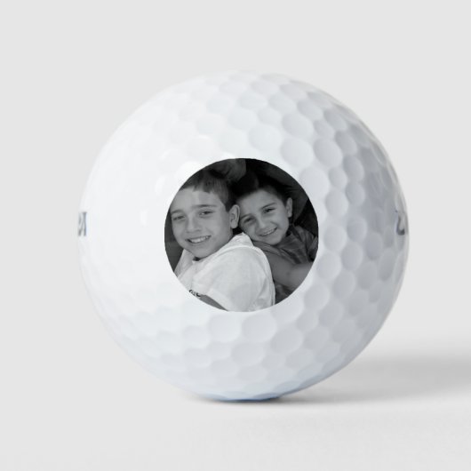 Aangepaste Foto Gepersonaliseerde Golf Bal Verjaar (Voorkant)