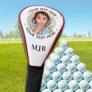 Aangepaste foto gepersonaliseerde Golfer Monogram  Golfheadcover