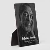 Aangepaste foto gepersonaliseerde herdenking Funer Fotoplaat (Zijkant)