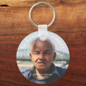 Aangepaste foto gepersonaliseerde herdenking Funer Sleutelhanger (Voorkant)