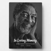 Aangepaste foto gepersonaliseerde herdenkingstrede fotoplaat (voorkant)