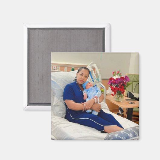 Aangepaste foto gepersonaliseerde koelkast magneet (Voorkant / Achterkant)