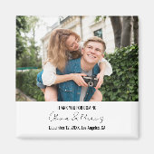 Aangepaste Foto Gepersonaliseerde Koelkast Trouwfe Magneet (Voorkant)