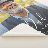 Aangepaste foto-gepersonaliseerde Memorial Father  Sherpa Deken (3/4)