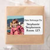 Aangepaste foto Gepersonaliseerde naam School Book Etiket (Insitu)
