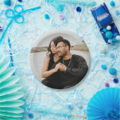 Aangepaste foto gepersonaliseerde paar Afbeelding Papieren Bordje (Feest)