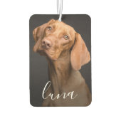 Aangepaste Foto Gepersonaliseerde Pet Naam Luchtverfrisser (Achterkant)