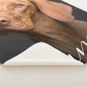 Aangepaste Foto Gepersonaliseerde Pet Naam Sherpa Deken (3/4)