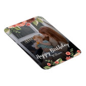 Aangepaste foto gepersonaliseerde script verjaarda magneet (Rechterzijde)