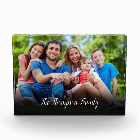 Aangepaste foto gepersonaliseerde scriptnaam (Voorkant)