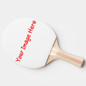 Aangepaste foto gepersonaliseerde selfie voor Amel Tafeltennisbatje (Zijkant)