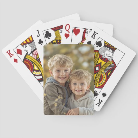 Aangepaste foto gepersonaliseerde speelkaarten (Achterkant)