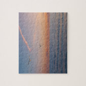 Aangepaste foto gepersonaliseerde Sunset Beach Wav Legpuzzel (Verticaal)