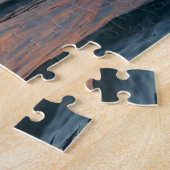 Aangepaste foto gepersonaliseerde Sunset Beach Wav Legpuzzel (Zijkant)